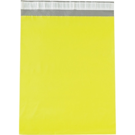 Poly Mailers, Yellow, 12 x 15 1/2"