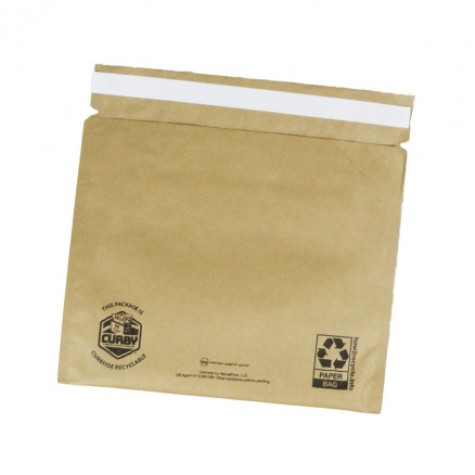 Curby Mailer, 9 7/8” x 9 ½” – self-seal curbside recyclable protective mailers
