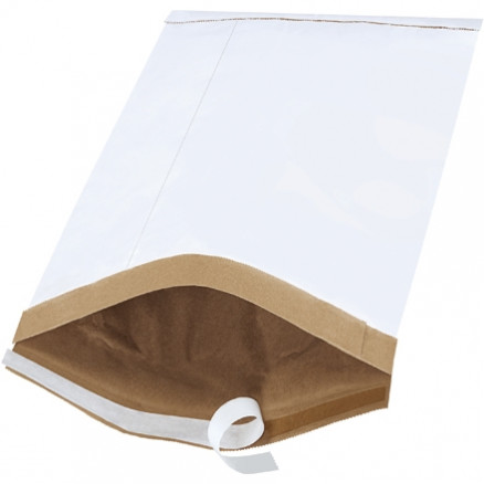Padded Mailers, #5, 10 1/2 x 16", White, Self-Seal