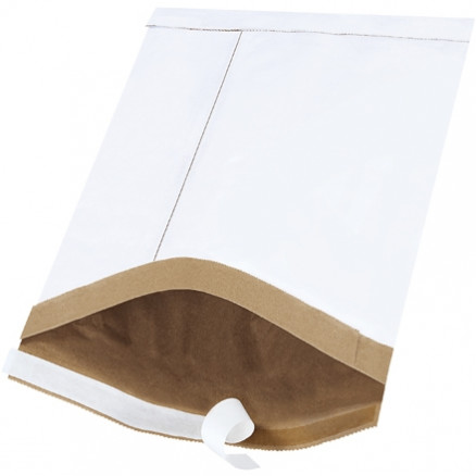 Padded Mailers, #3, 8 1/2 x 14 1/2", White, Self-Seal