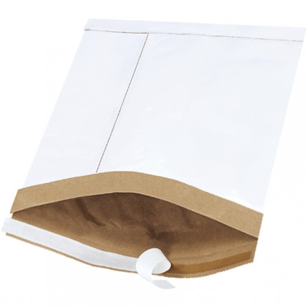 Padded Mailers, #2, 8 1/2 x 12", White, Self-Seal
