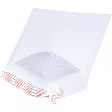 Bubble Mailers, White, #0, 6 x 10"