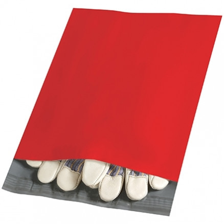 Poly Mailers, Red, 10 x 13"