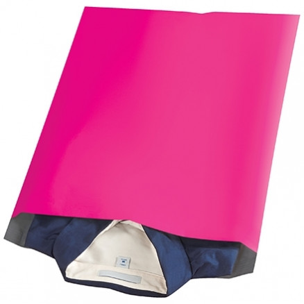 Poly Mailers, Pink, 14 1/2 x 19"