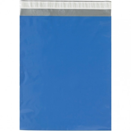 Poly Mailers, Blue, 12 x 15 1/2"